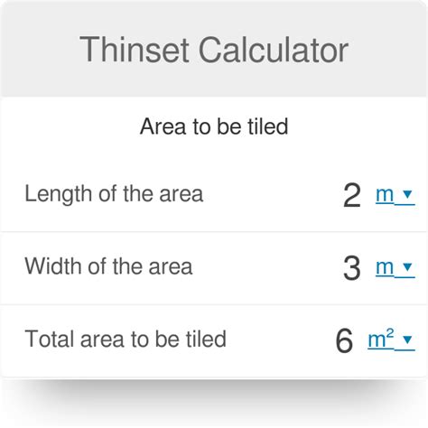 to measure thickness if thinset|thin set thickness calculator.